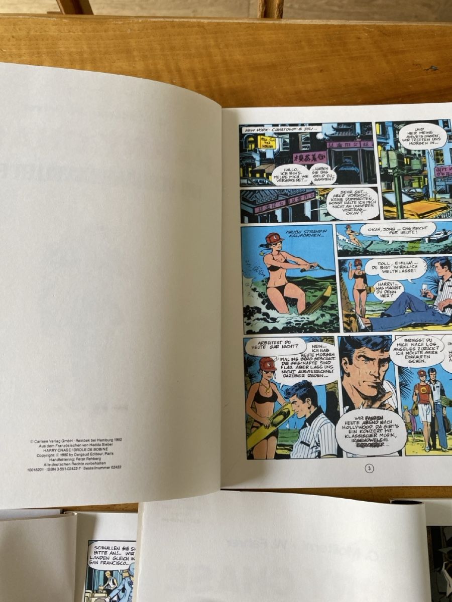 Fumetti: Harry Chase - comic - Nr 1-5 - 1981-1984 – Usato da Dübendorf venduto da Montclair 2