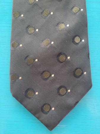 Schwarze Krawatte mit Muster von Yves Gerard