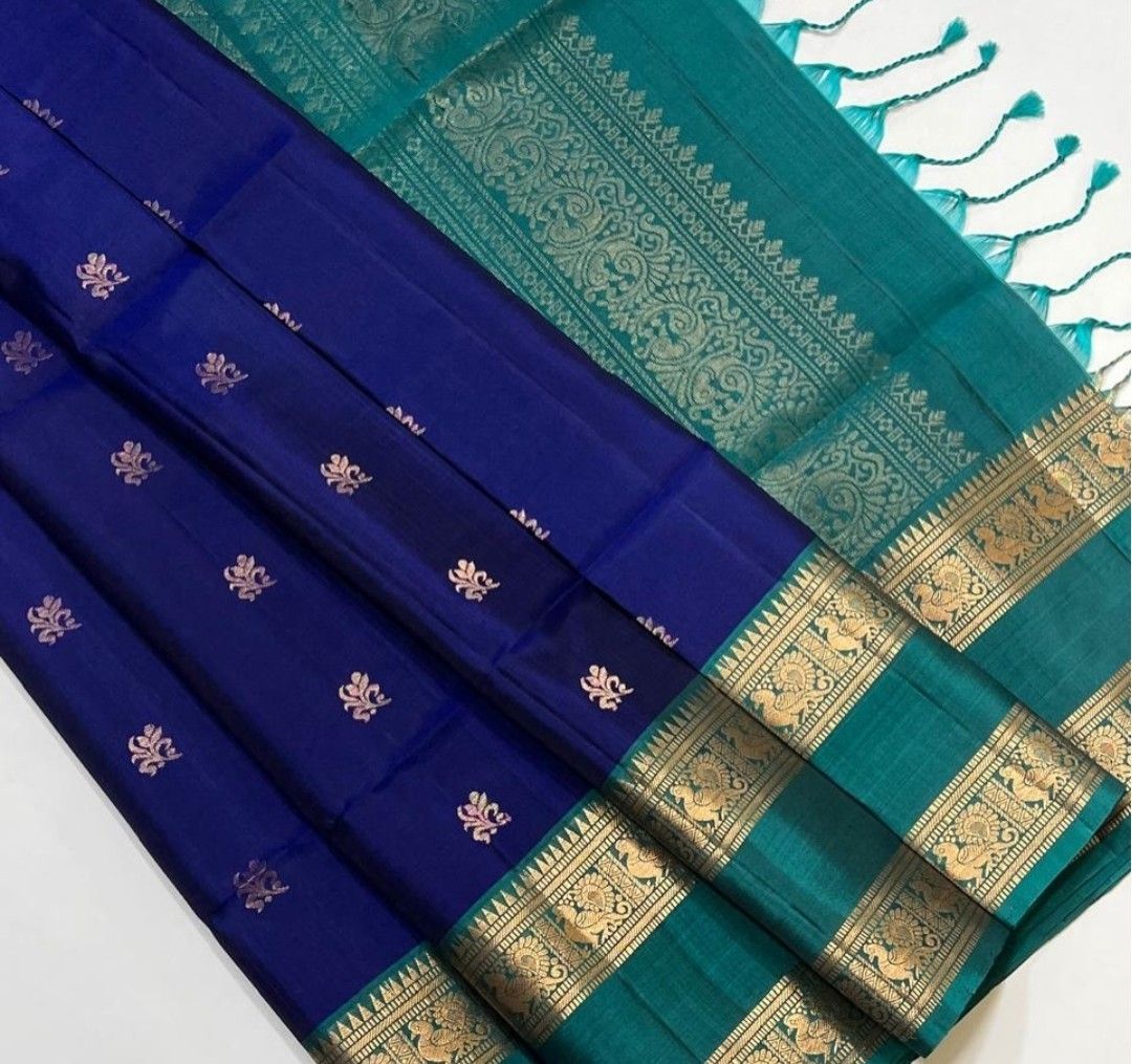 Vestiti: Kanchipuram soft silk saree – Nuovo e nell'imballaggio originale da Les Acacias venduto da minnie6