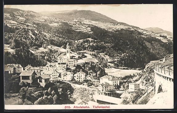 Cartoline postali: AK Tiefencastel, Gesamtansicht – Usato da Berlin venduto da bartko-reher