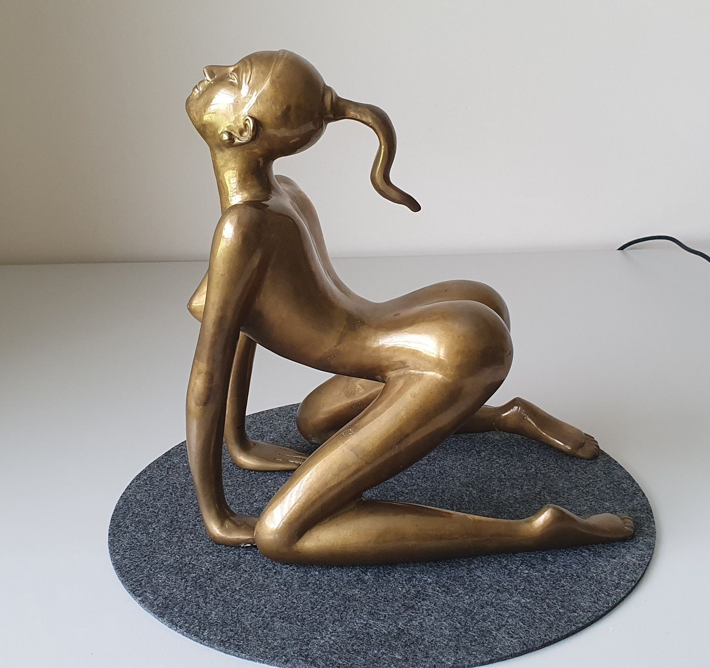 Statuette: Bronce /Messing Erotik Figur – Usato da Greppen venduto da hploetscher 3