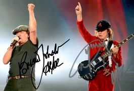 AC/DC Brian JOHNSON Angus YOUNG / AUTOGRAMM