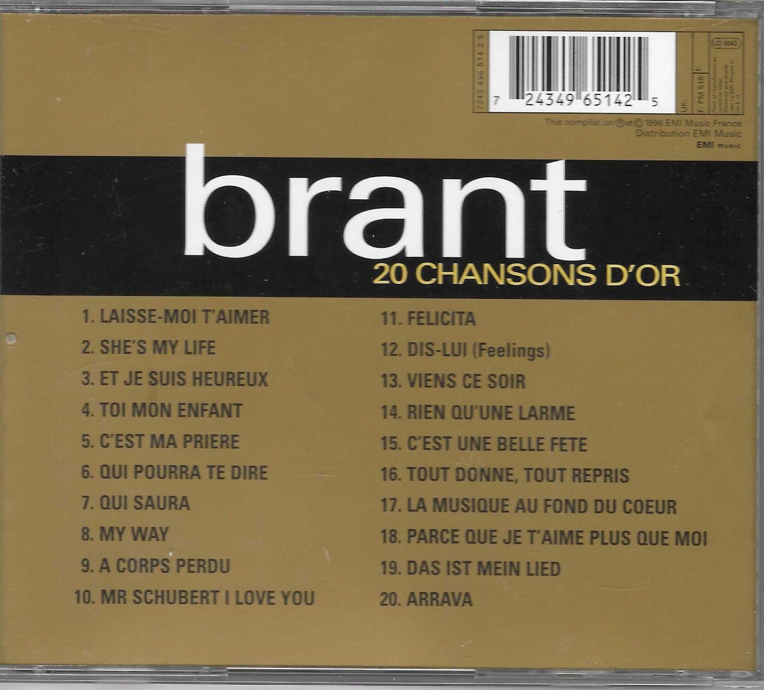 CDs: MIKE BRANT  -  20 CHANSONS D'OR – Gebraucht aus Bex von Giorgiob 1