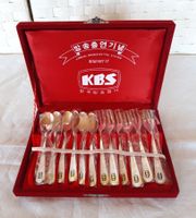 RAR! Vintage 12-teiliges "KBS" Dessertbesteck  Silver Plated