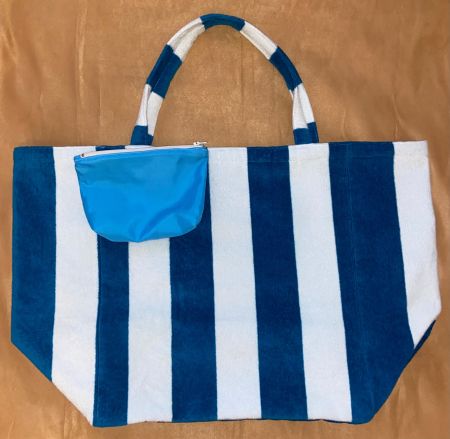 Sac de Plage/Beach Bag Doublé + Pochette