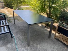 Gartententisch anthrazit, L200cm B95 H75cm