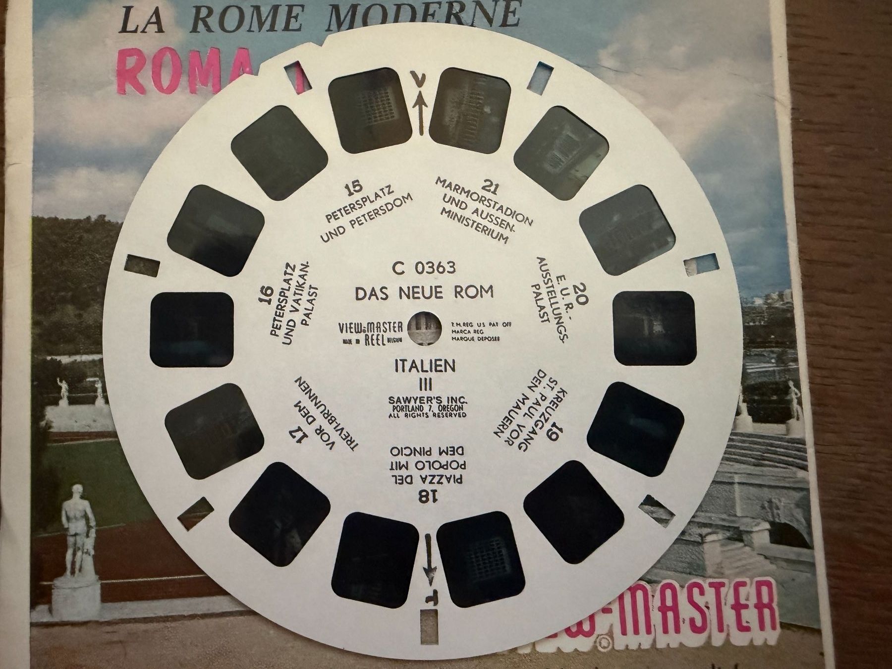 View-master Giocattoli: View-Master 3D: Nr. C 036 ROMA MODERNA Italie – Usato da Tegerfelden venduto da siebenmacky 5