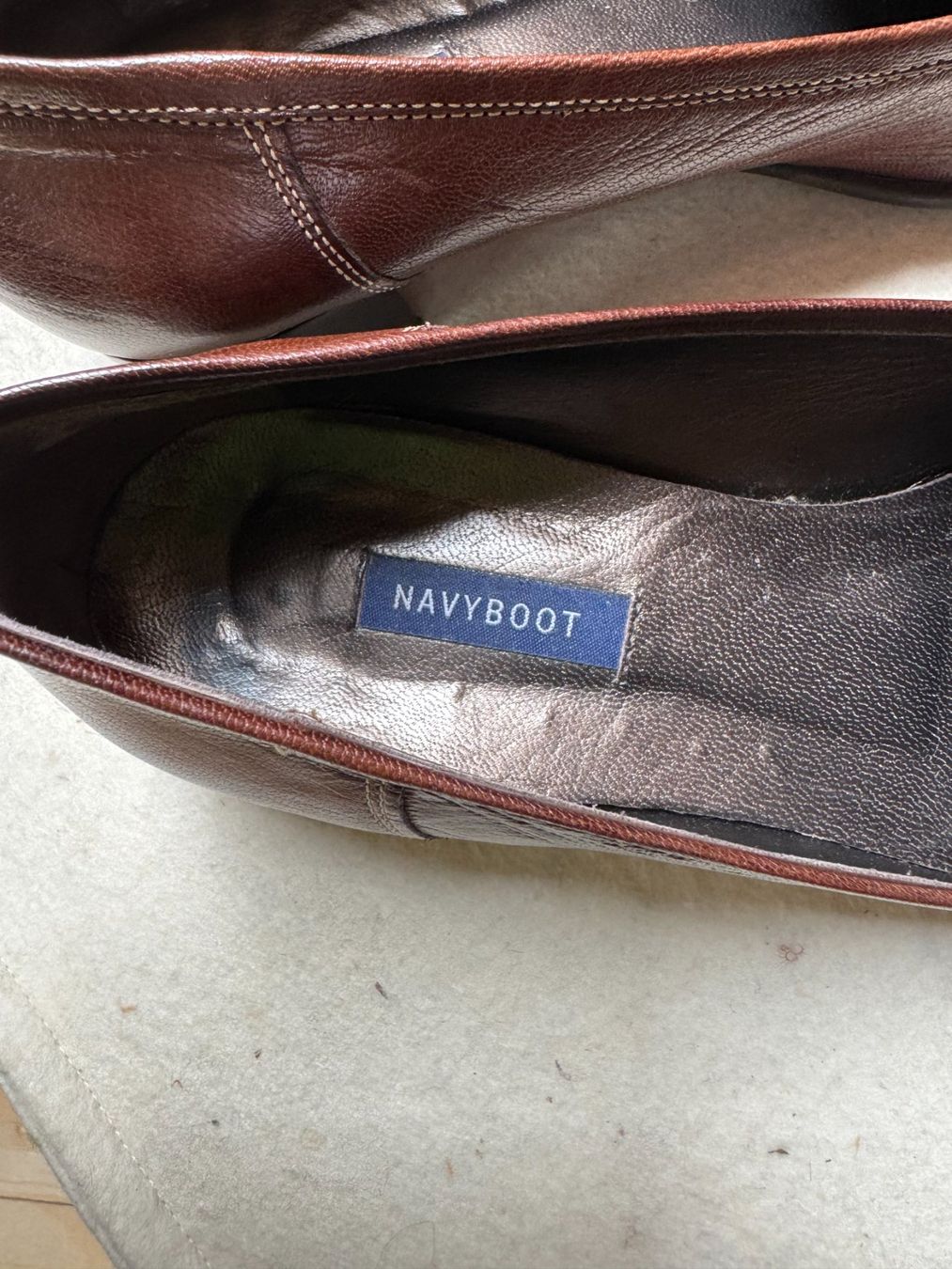 Navyboot Scarpe da donna: Braune Navyboot Lederschuhe – Nuovo (secondo la descrizione) da Stäfa venduto da Mofi8712 4