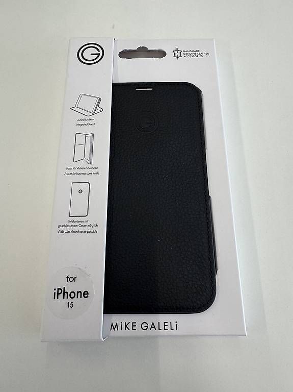 Cover & Protezioni schermo: Ungebrauchte Hülle iPhone 15 Mike Galeli Book Case Marc – Usato da Löhningen venduto da Divemisli