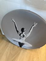 Grosses Ballet-Bild Rund, Ballerina-Motiv, 50cm Durchmesser