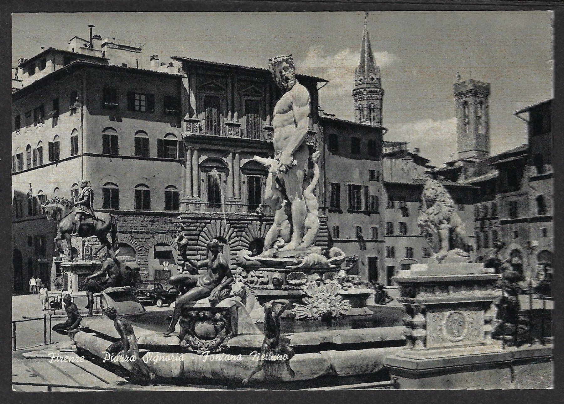 Ansichtskarten: Firenze - Piazz de la Signoria – Gebraucht aus Luzern von Einh0rn