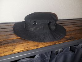 MFH Boonie Hat, US Buschhut mit Kinnband, Rip Stop, L