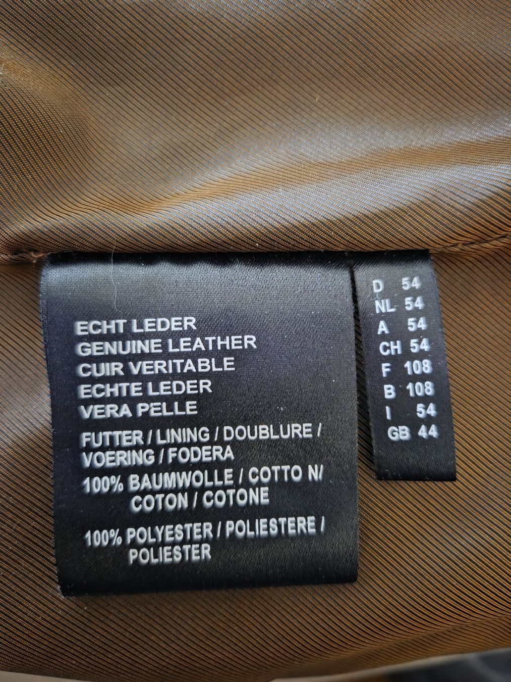 Moorer Jacken: Veste en cuir brun David Moore, taille 54 – Gebraucht aus la Chaux-de-Fonds von Firenze6 7