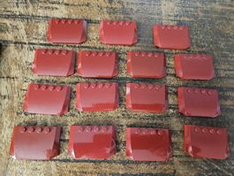 lego 52031 lot de 15 pièces Dark Red Wedge 4 x 6 x 2/3