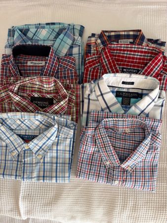 8 Herren Hemden kurzarm Grösse L neu & gebraucht