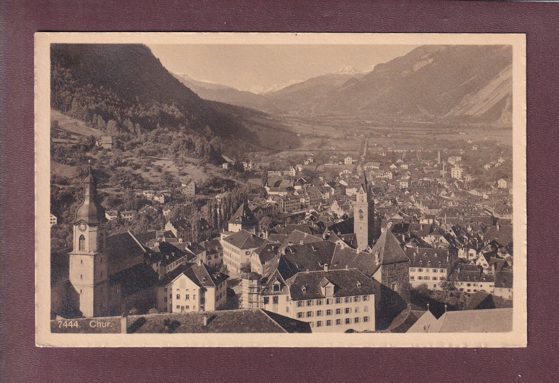 Cartoline postali: CHUR - Teilansicht – Usato da Pully venduto da nicecards