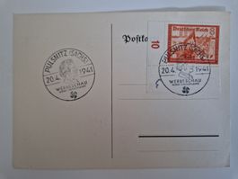 Deutsches Reich Postkarte Briefmarke 1941
