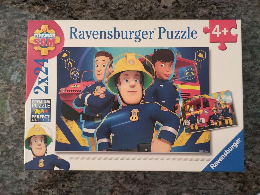 Ravensburger Kinderpuzzle 'Sam, Der Tapfere Feuerwehrmann' – Würfelpuzzle Mit 6 Teilen, Für Kinder Ab 3 Jahren
