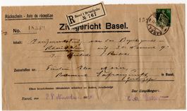 seltene Privatganzsache mit 50 Rp. Helvetia mit Schwert