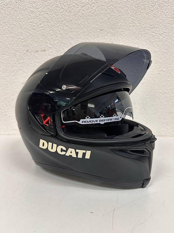 AGV Caschi & visiere: AGV Ducati Motorradhelm Integralhelm mattschwarz – Usato da Obernau venduto da Arche_Noah_Brocki 5