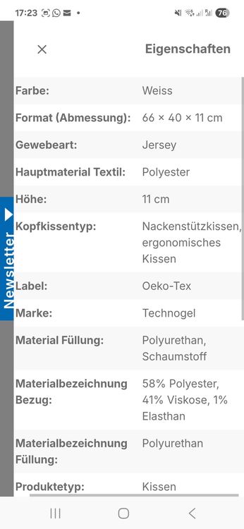 Technogel Kissen: Technogel Kissen Original Curve 11cm – Gebraucht aus Hermetschwil-Staff von mar_8jbn 3