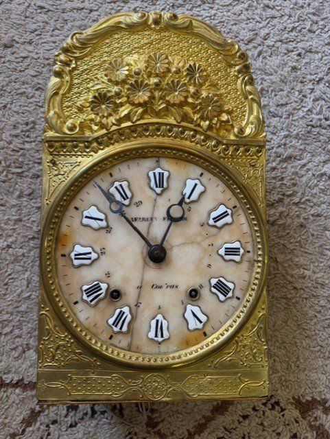 Orologi: SCHÖNE ALABASTER - COMTOISE I LYRAPENDEL I 1860 – Usato da schaffhausen venduto da eibam 3