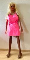 Kleid rosa Lack Latex robe abito fun dress Lack XXL (L1)