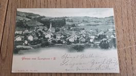 1899 Ansichtskarte Langnau i.E mit Stabstempel Langnau