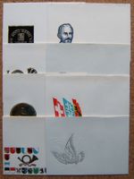 8 BRIEFE MIT AUFDRUCK