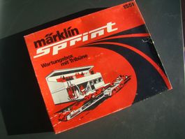 Märklin Sprint Bausatz 1551 Wartungsbox mit Tribüne ovp rar