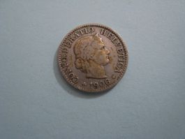 5 Rappen 1906 vz  ungereinigt  (1 )