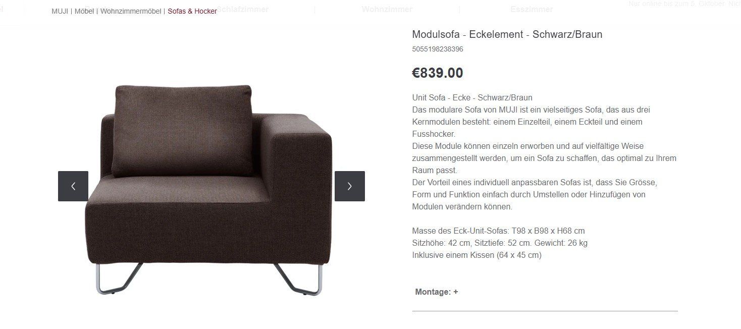Muji Divani: Canapé design Modulaire MUJI – Usato da St-prex venduto da phi_gr6f 7