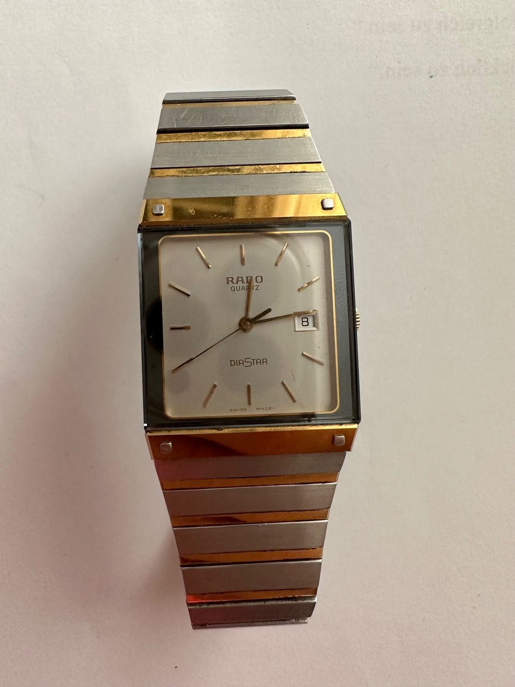 Rado Uhren: Rado Diastar Quarz vergoldet – Gebraucht aus Luzern von Topseller1000