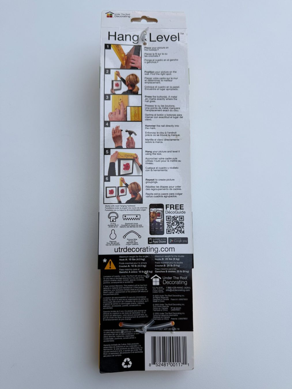 Foto & Immagini: Hang & Level, Aufhängen von Bildern einfach, Fabrikneu – Usato da Unterengstringen venduto da Tnovus 8
