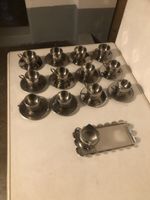 Espressotassen Farcal Edelstahl 12 Sets mit Tablett