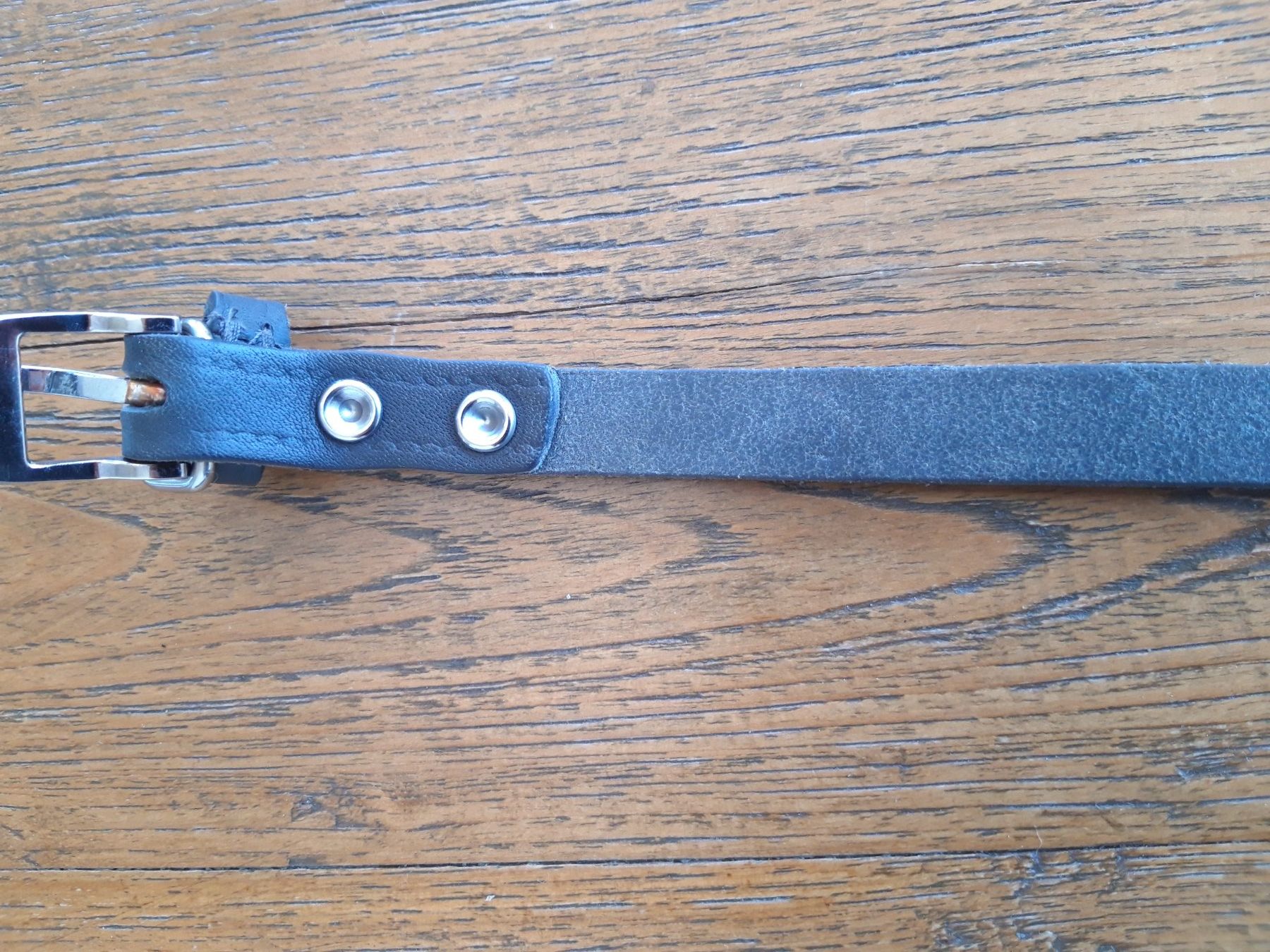 Guinzagli & Collari: Hunde Halsband Echt Leder grau anthrazit – Usato da Feuerthalen venduto da tanatha_st 4