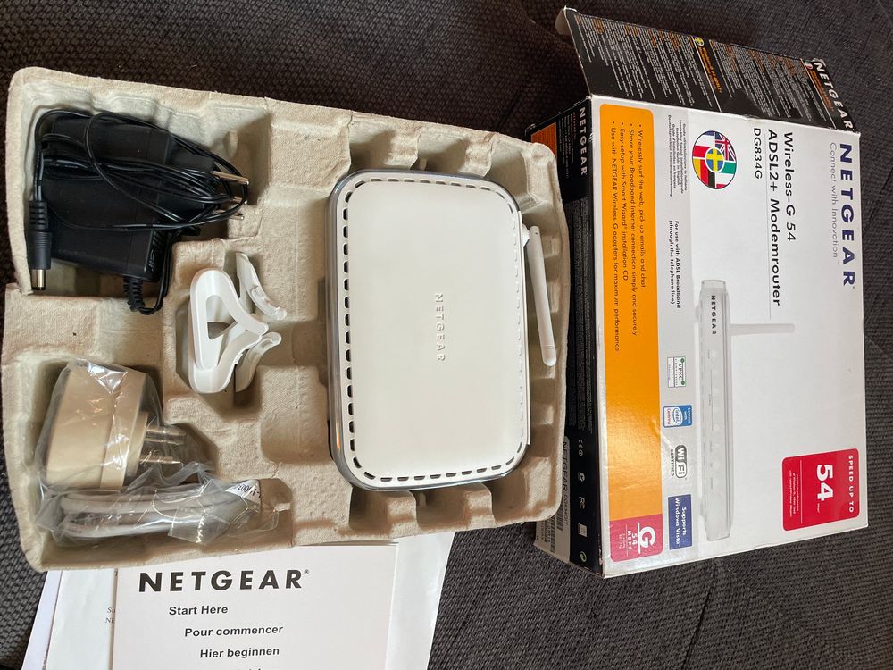 Netgear DG834G Modem Router Wi-Fi ADSL2+ 1