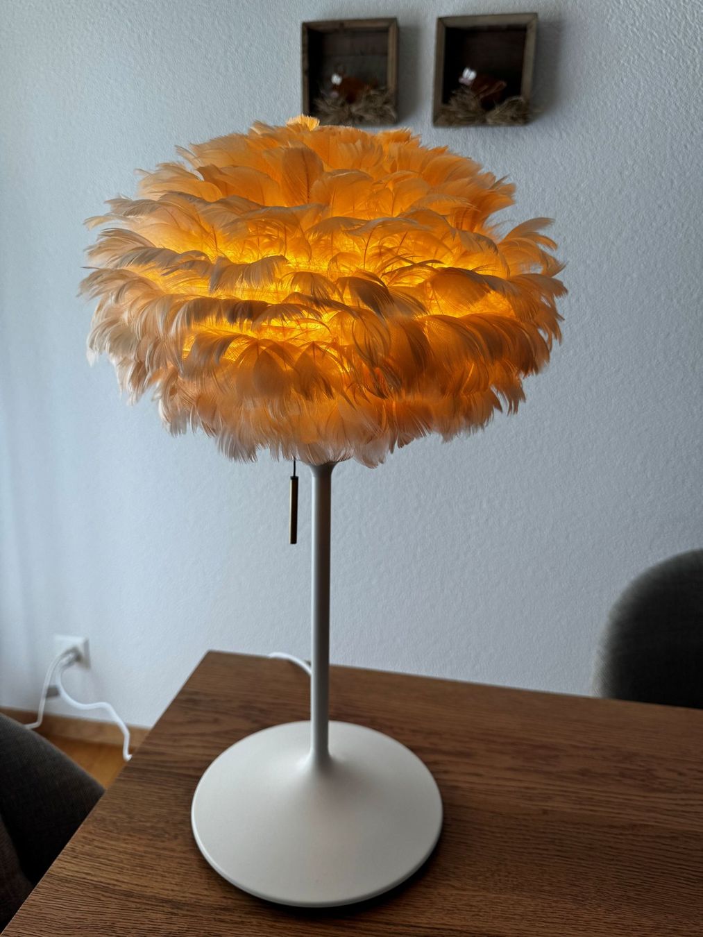 Lampen: Beige Stehlampe Eos klein mit Schirm aus Gänsefedern – Neu (gemäss Beschreibung) aus Bremgarten b. Bern von Aazur 3