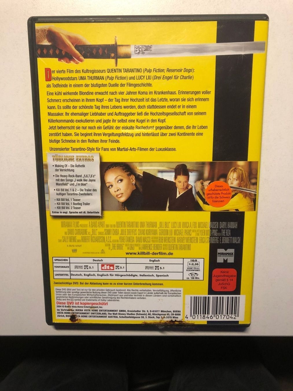 Tutti i DVDs: Kill Bill Volume 1 (DVD) - Uma Thurman – Usato da Burgdorf venduto da Andre990 2