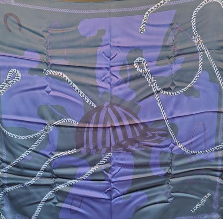 Longines, carré en soie 84x84cm