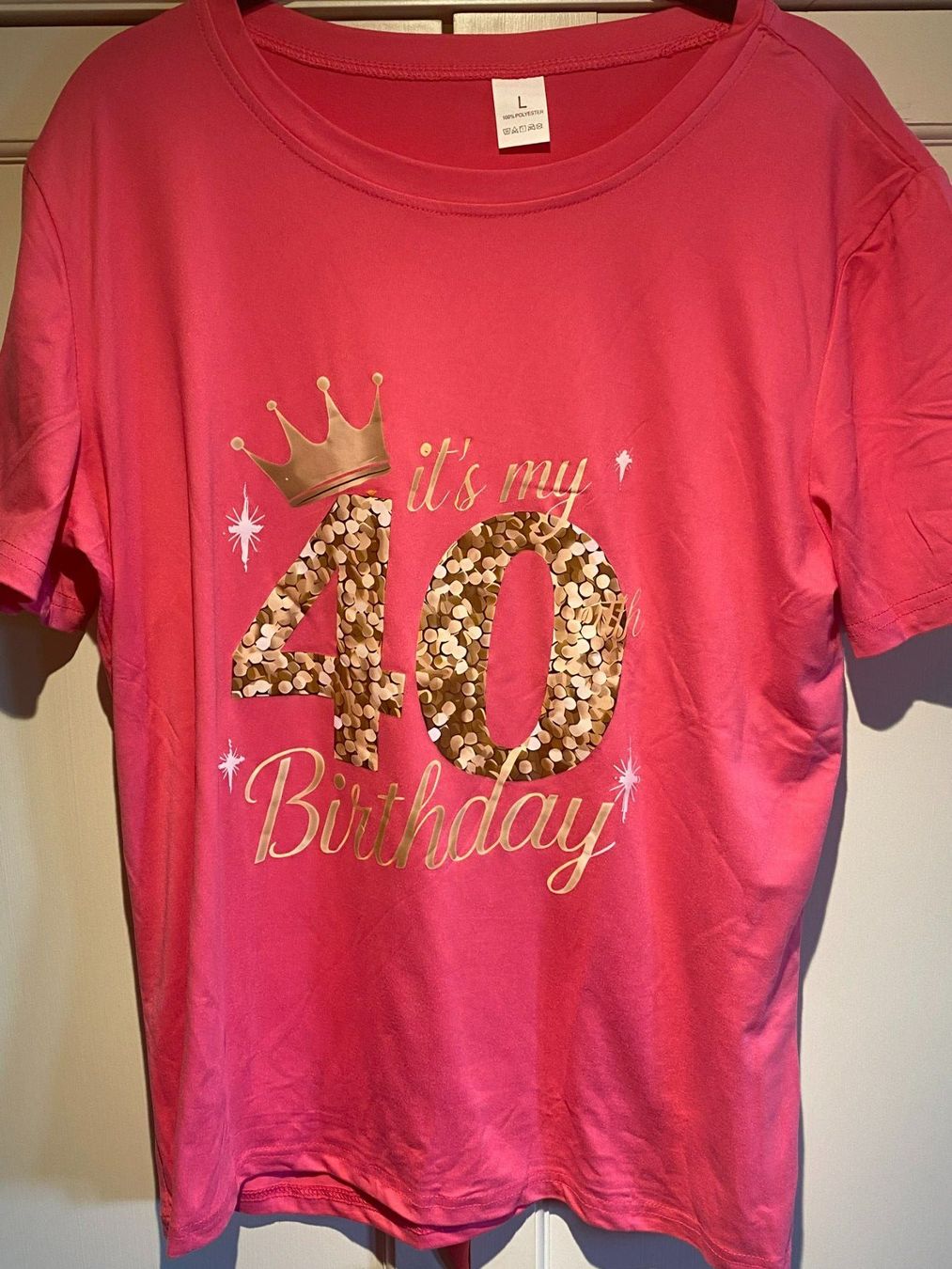 T-Shirts: SHIRT BIRTHDAY DAMEN-PINK – Neu und originalverpackt aus Meienried von ManuelaBoutique 2