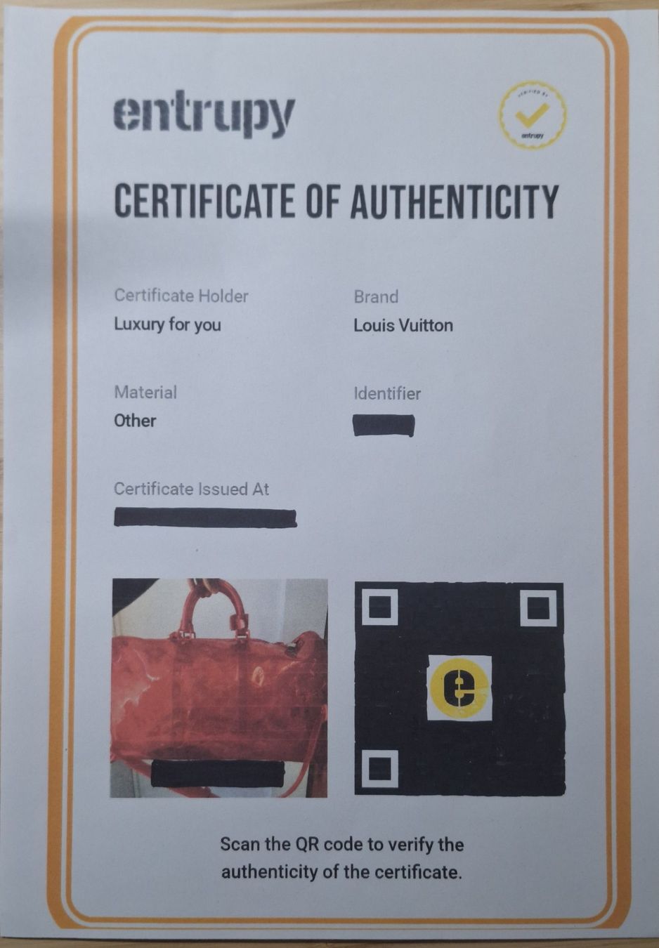 Louis Vuitton Borse: ENTRUPY! Louis Vuitton Keepall 50 Prism Red Virgil Abloh – Usato da Kilchberg ZH venduto da mrmame 1