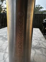 Sodastream Edelstahlflasche gebraucht mit Gebrauchsspuren