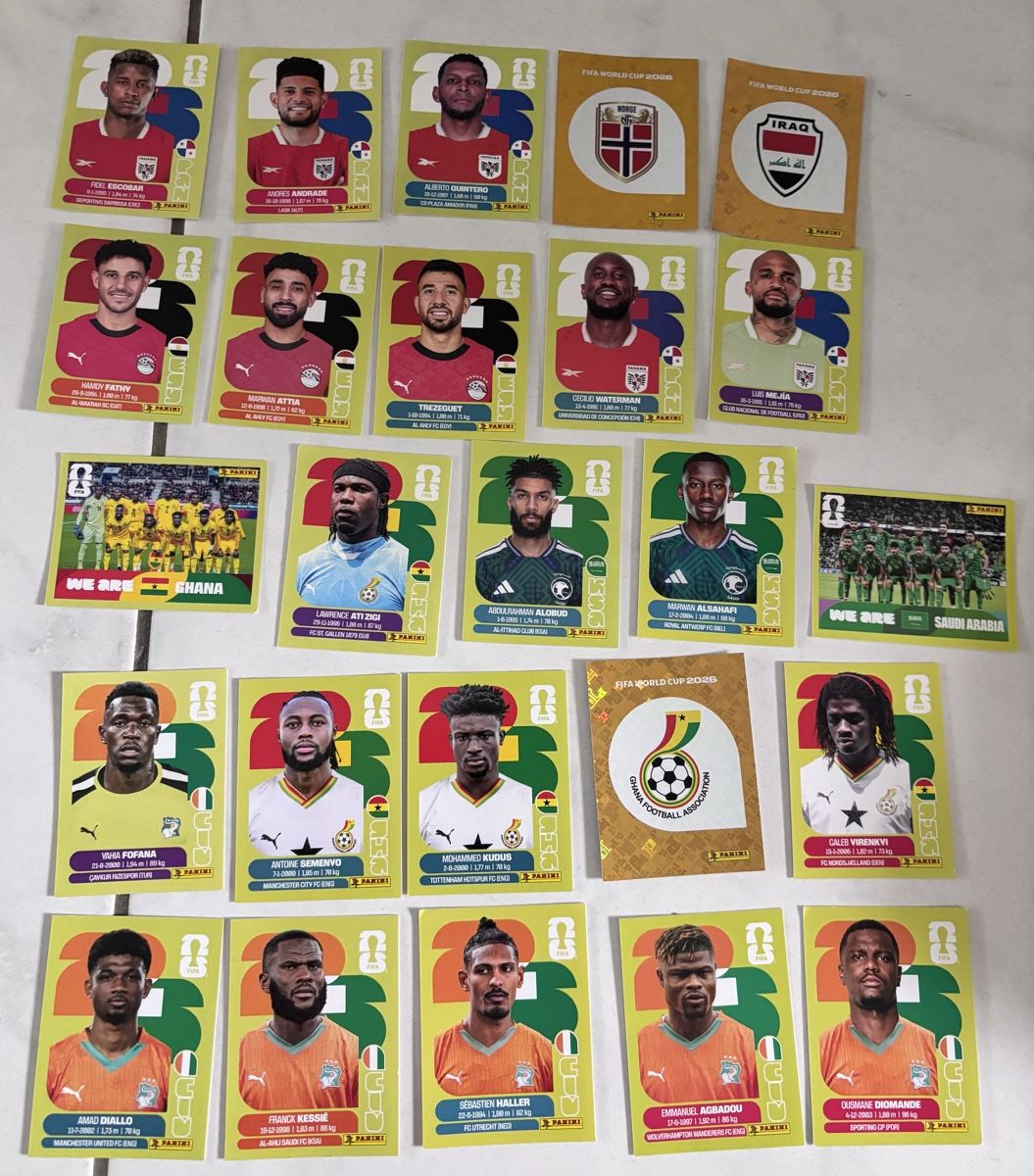 Panini Carte collezionabili: 25 Paninis (Angebot Nr. 2) – Usato da Belp venduto da Summer75