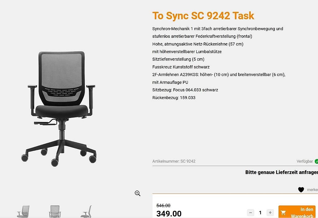 Sedie: Trend office Bürostuhl – Usato da Ettiswil venduto da Donze 1