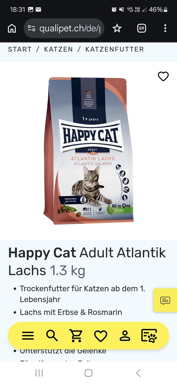 Futter: 3x1,3kg Happy Cat Katzenfutter – Neu (gemäss Beschreibung) aus Dulliken von hya_7bpd 4