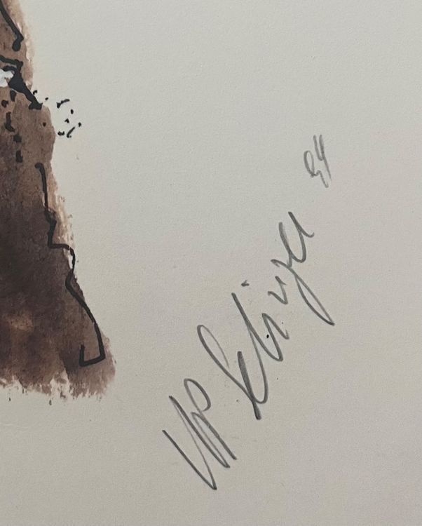 Arts picturaux & lithographies: <<Pechvogel>> Lithographie – D'occasion à Hinwil par Grossformat 2