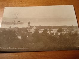 Kirche + Seminar Kreuzlingen, 1924, Bahnpost-o