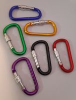 3 Stück NEUE  Alu Karabiner Haken 76x40x6.7mm