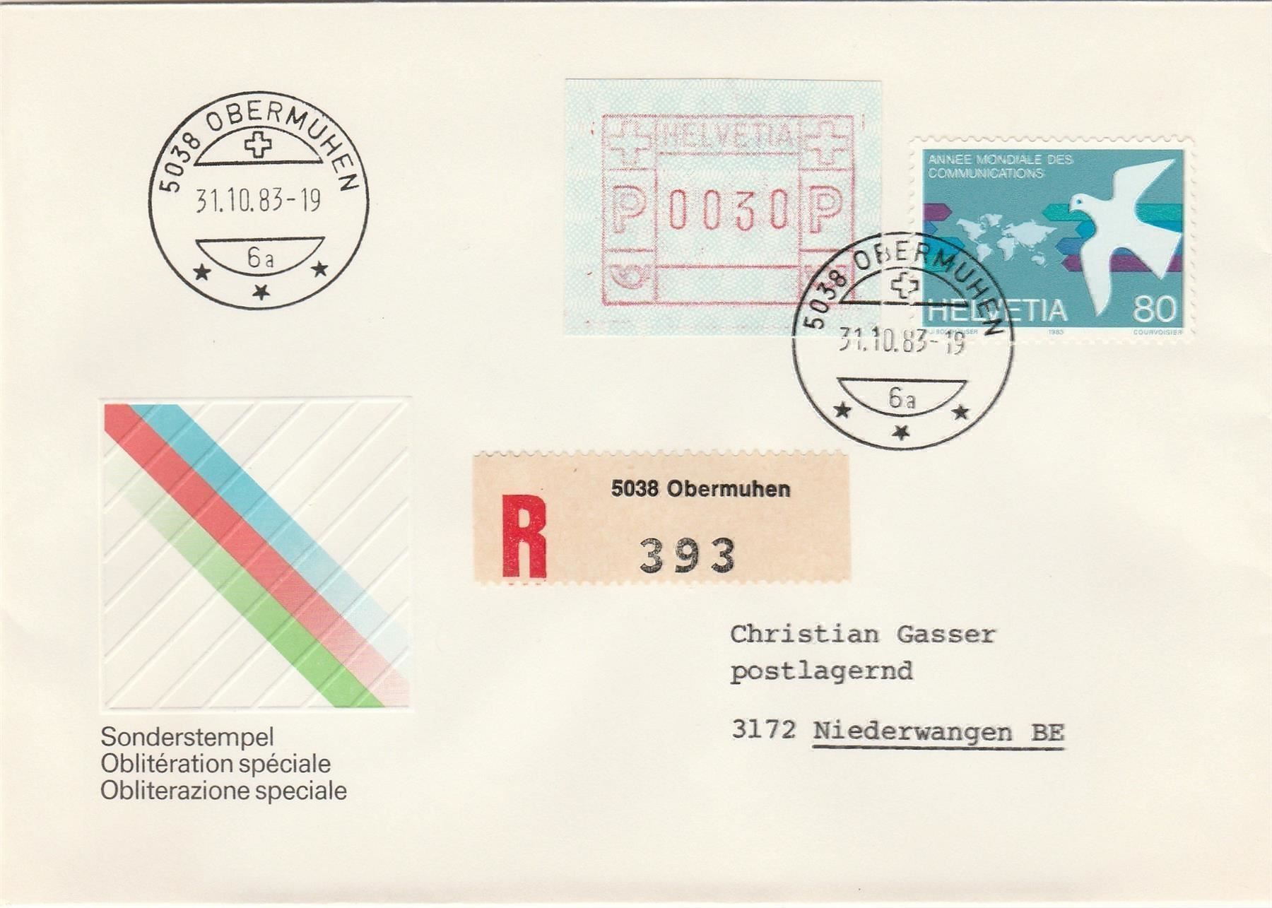 Alle Briefmarken: schöner Sammlerbrief – Gebraucht aus Oberglatt ZH von Wiedmi6